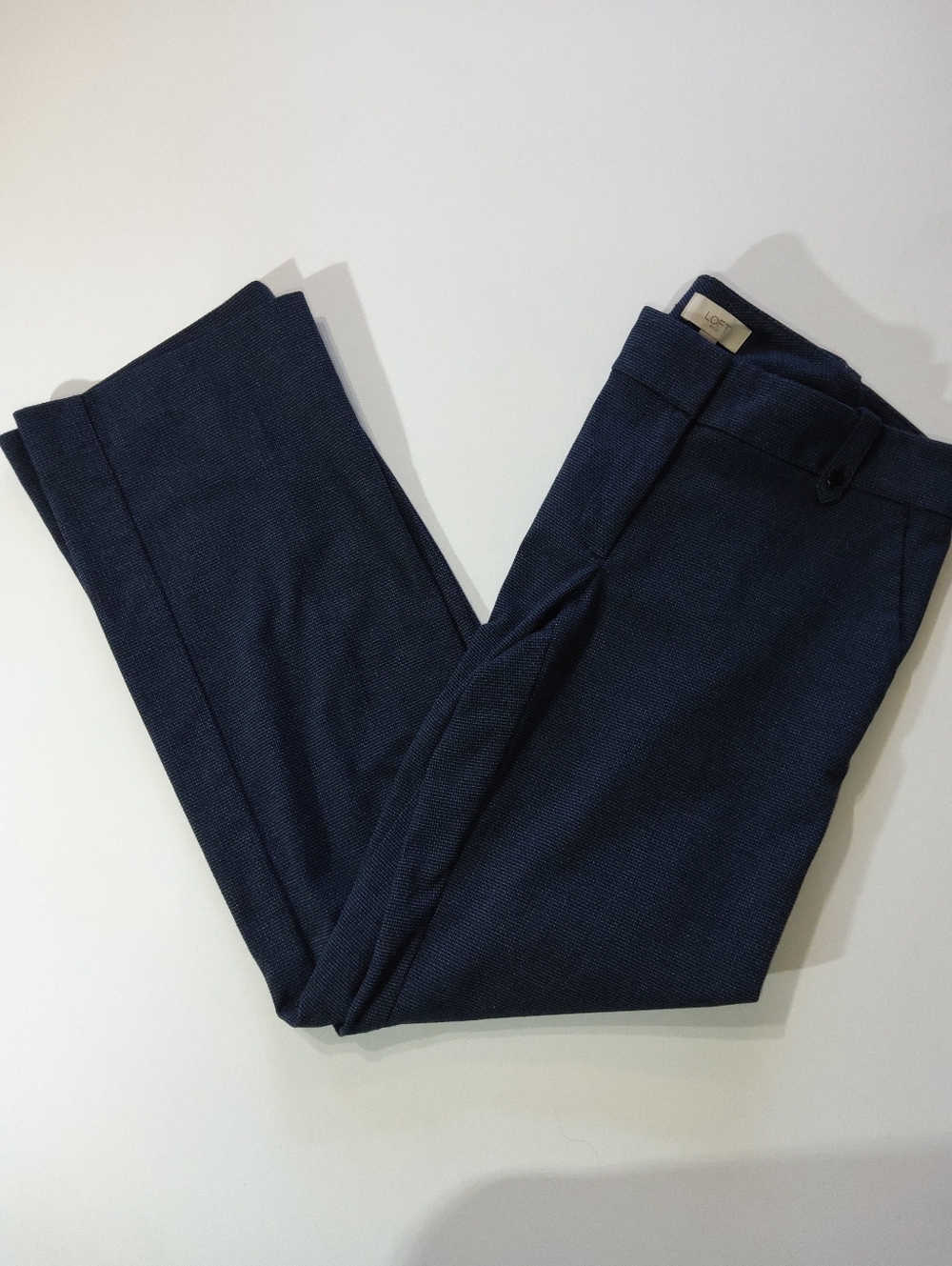 Loft Outlet Original Dress Trouser Pants Womens Size 2 Grey White Academia